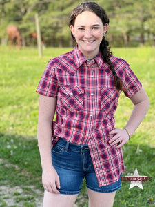 Load image into Gallery viewer, Wrangler Essential Plaid ~ Red - Henderson&#39;s Western Store