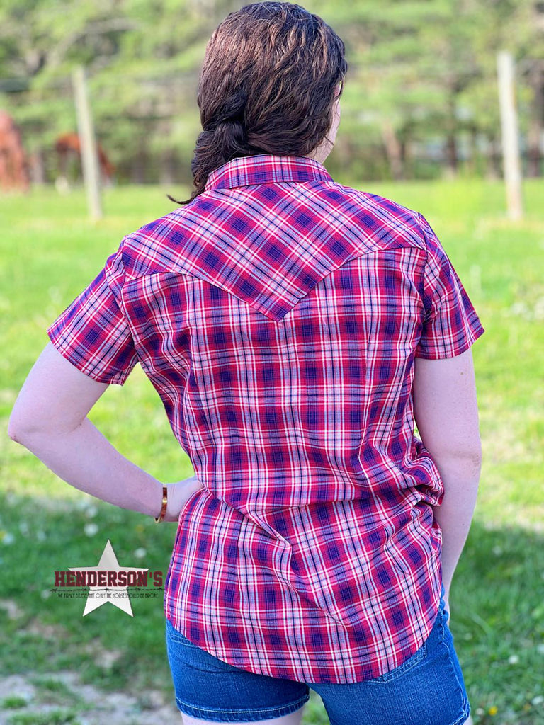 Wrangler Essential Plaid ~ Red - Henderson's Western Store