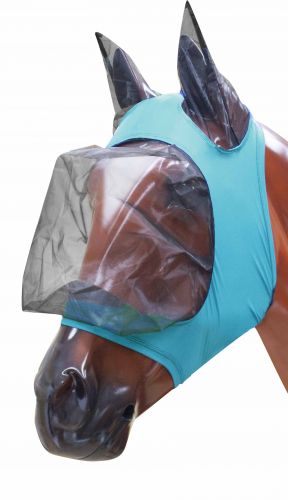 Zipper Fly Mask W/Ears ~ Teal - Henderson's Western Store