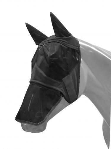 Teddy Fleece Fly Mask ~ Black Barn Equipment Henderson's Western Store   