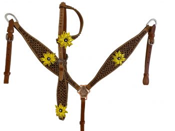 Headstall Set ~ Sunflower - Henderson's Western Store