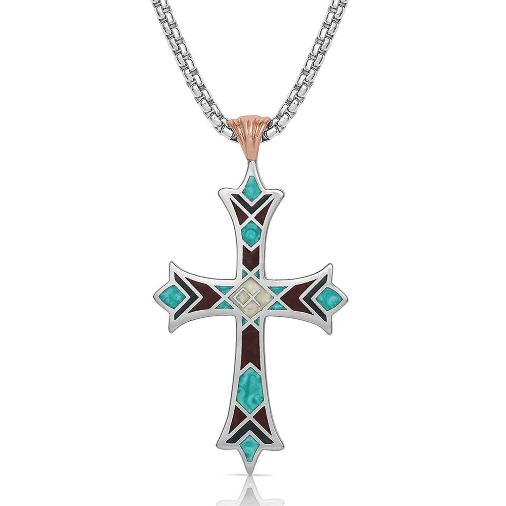 Embracing Faith Cross Necklace Jewelry Montana Silver   