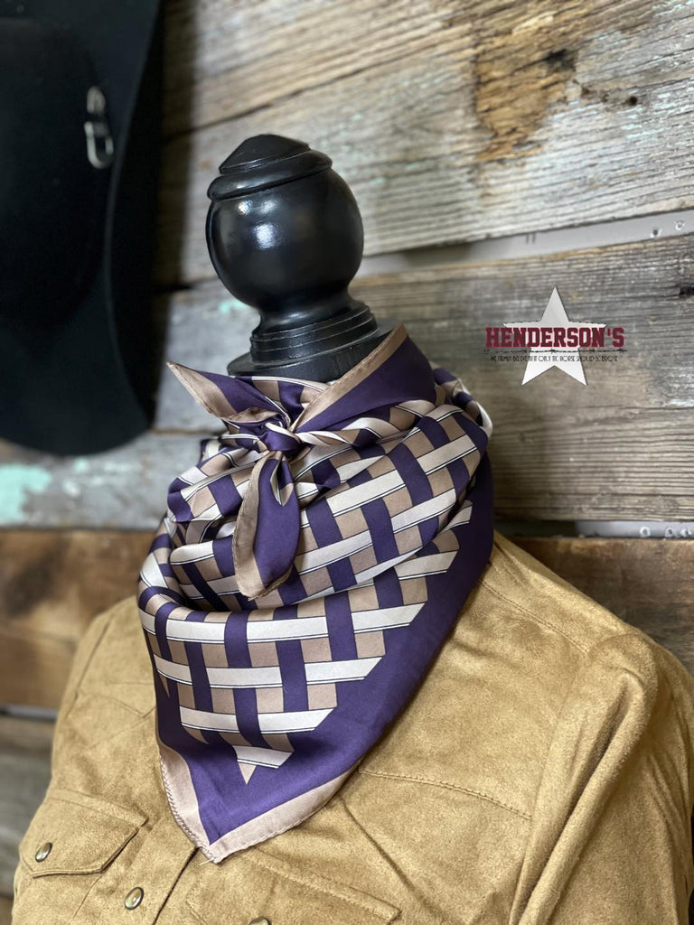 Wild Rags/Scarf ~ Purple & Gold - Henderson's Western Store