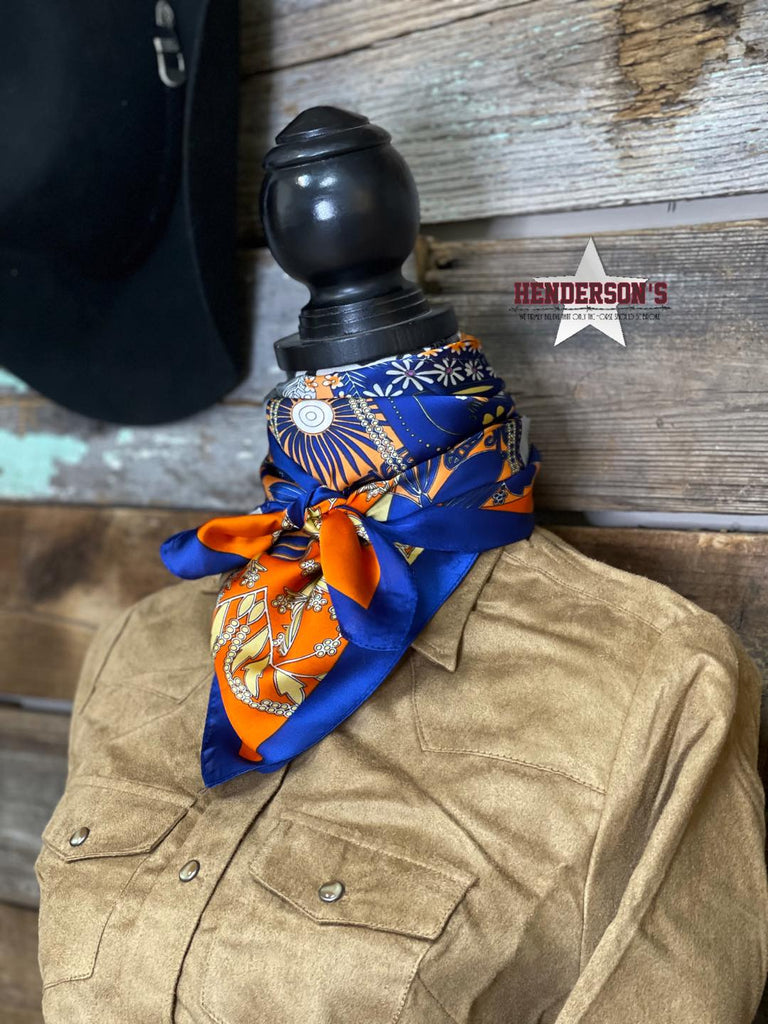 Wild Rags/Scarf ~ Royal & Orange - Henderson's Western Store