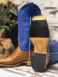Load image into Gallery viewer, Antique Saddle Ostrich Boots from Horse Power Men&#39;s Boots Horse Power   
