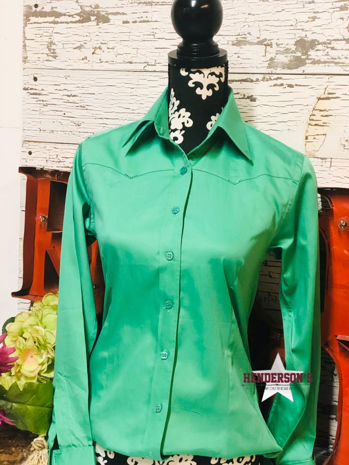 Sateen Solid Shirts ~ Apple Green Show Shirt Royal Highness   