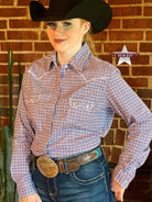 Rough Stock For Her - Navy & Red - Henderson's Western Store