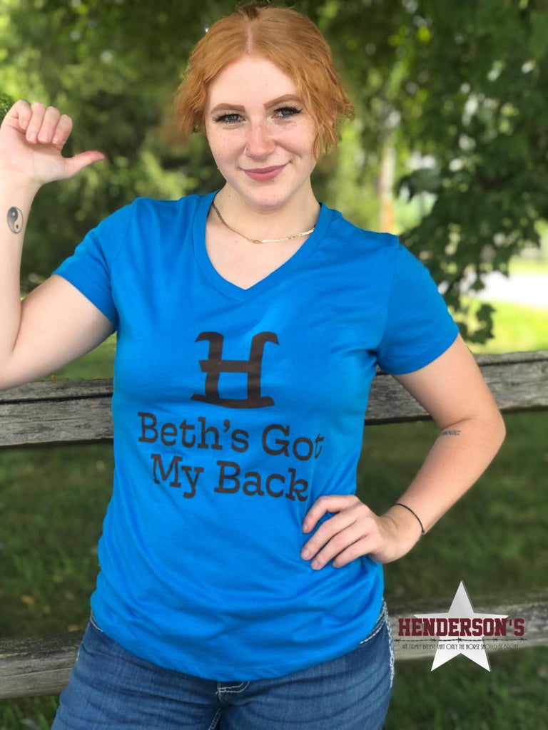 Beth's Got My Back Women's Tops Cowgirl Junk   