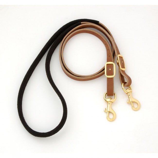 Suede Wrapped Barrel Reins Reins jt   