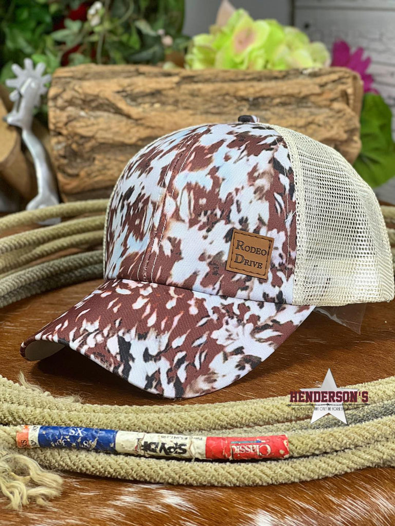 Rodeo Drive Trucker Cap ~ Bridal Cow - Henderson's Western Store