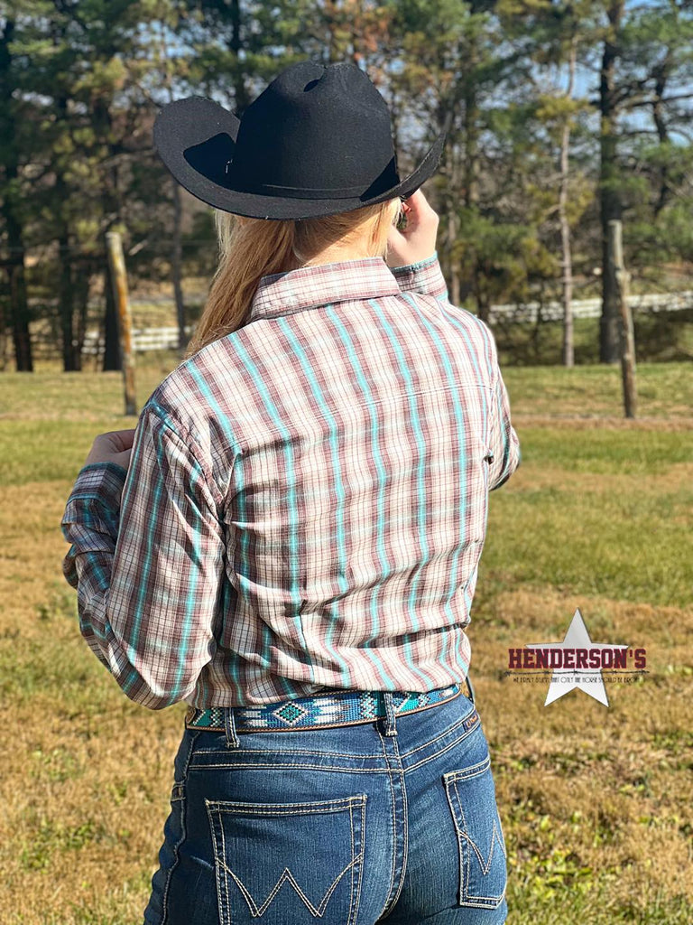 Ladies Brown Plaid - Henderson's Western Store