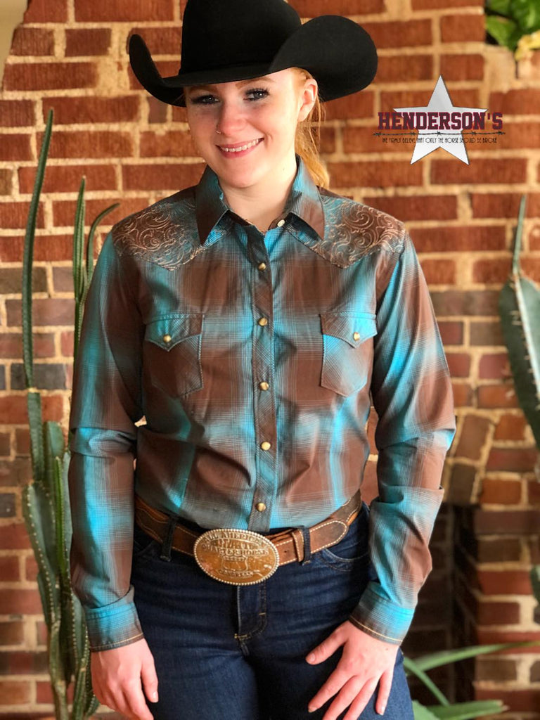 Rough Stock For Her ~ Brown Plaid - Henderson's Western Store