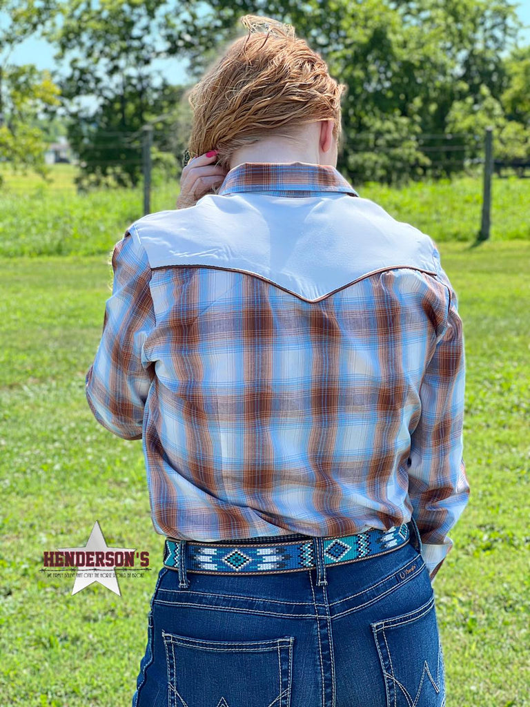 Ladies Butterscotch Applique Shirt by Roper - Henderson's Western Store