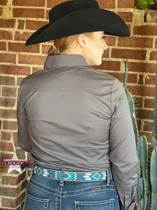 Load image into Gallery viewer, Solid Button Down Shirts ~ Charcoal - Henderson&#39;s Western Store
