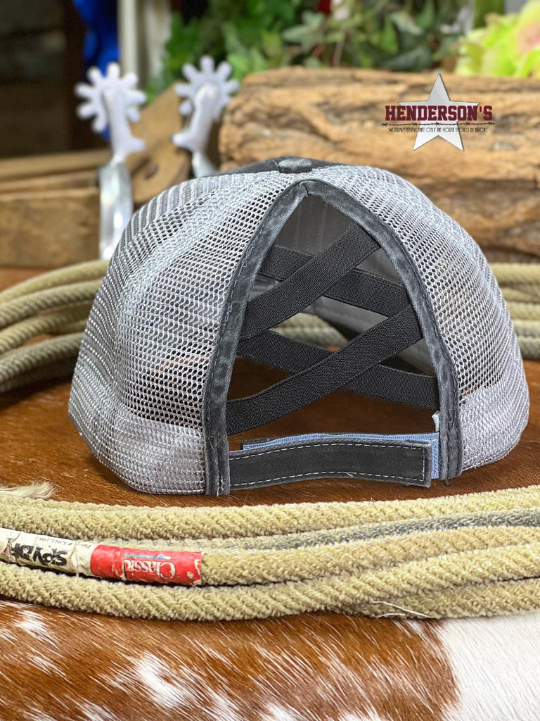 Rodeo Drive Trucker Cap ~ Charcoal - Henderson's Western Store