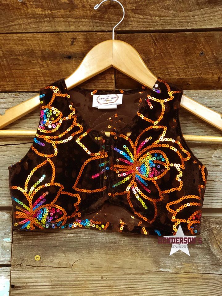 Chocolate Explosion "Mini" Youth Bolero Vest Cowgirl Junk Co.   