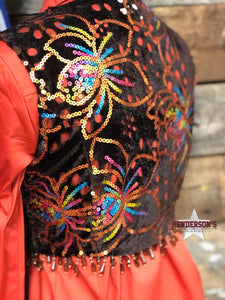 Load image into Gallery viewer, Chocolate Explosion Bolero Vest Cowgirl Junk Co.   