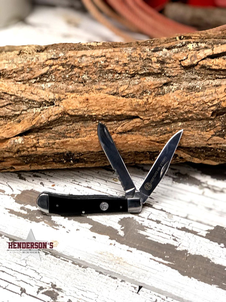 Circle SH Knife ~ Black Knife western fashion   