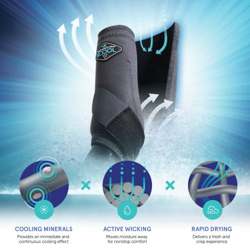 2X Cool Sports Medicine Boots ~ Turquoise Horse Boots Henderson's Western Store   