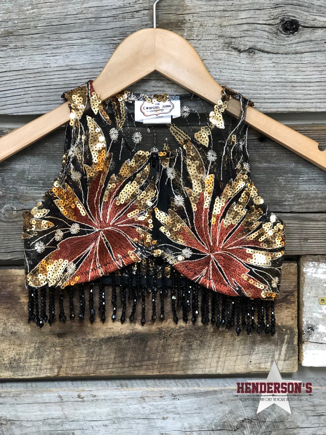 Coppertone Youth "Mini"  Bolero with Beads Vest Cowgirl Junk   