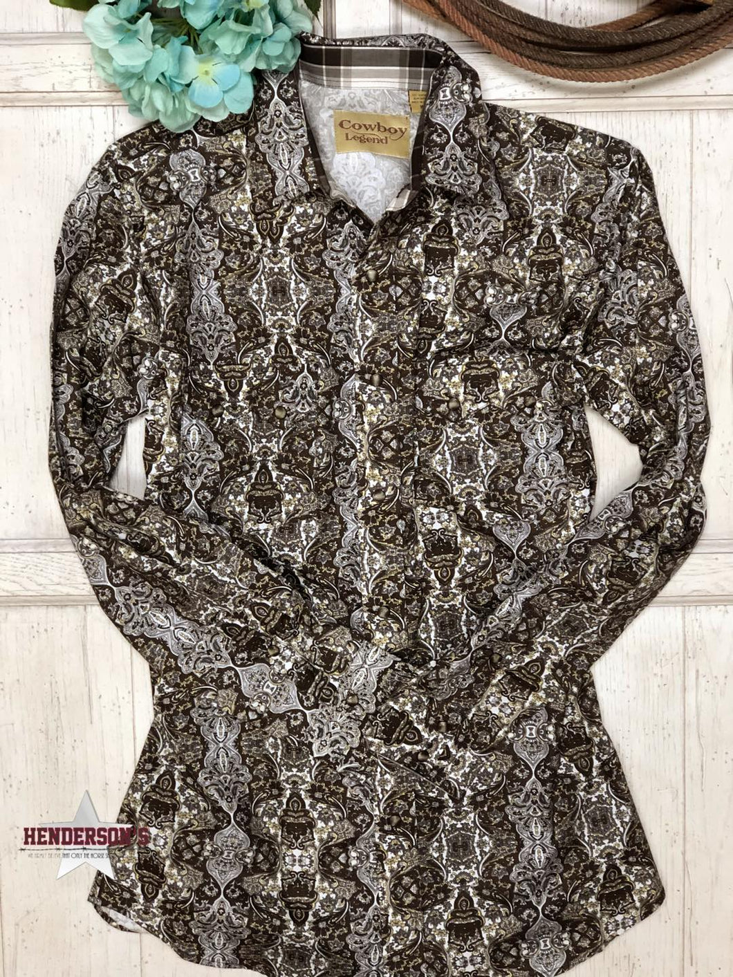 Cowboy Legend Paisley Men's Shirts Crazy Cowboy   