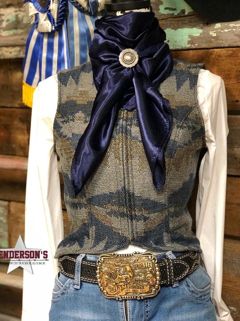 Wool Buckle Crop ~ Denim Blue - Henderson's Western Store