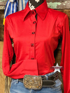 Load image into Gallery viewer, DIY Conceal Zipper Show Shirt ~ Red - Henderson&#39;s Western Store