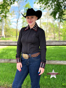 Load image into Gallery viewer, Elite Bling Collar Show Shirt ~ Red Show Shirt Royal Highness   
