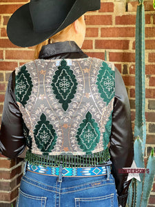 Load image into Gallery viewer, Frog Princess Tiana Bolero W/Fringe - Henderson&#39;s Western Store