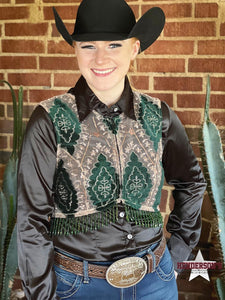 Load image into Gallery viewer, Frog Princess Tiana Bolero W/Fringe - Henderson&#39;s Western Store