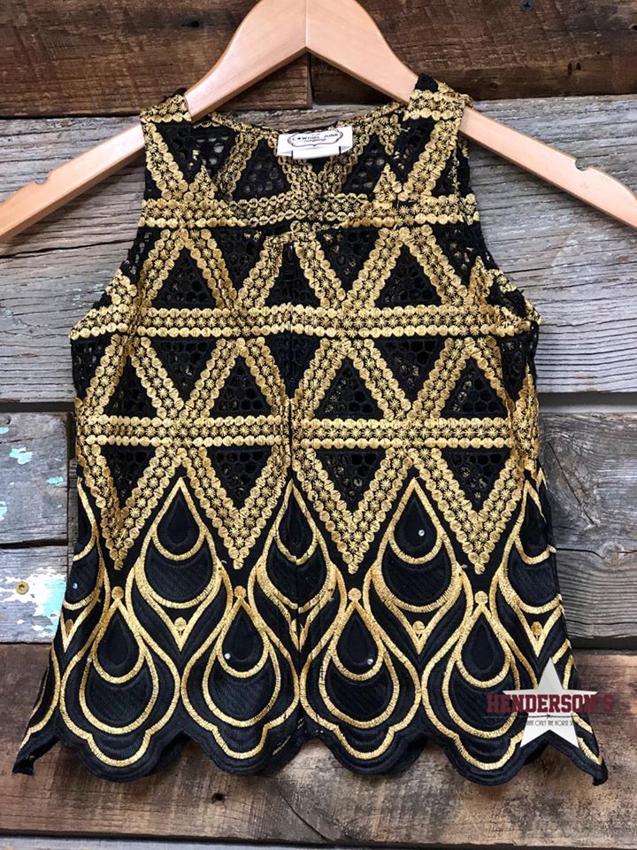 Gold Triangles "Mini"  Youth Show Vest Vest Cowgirl Junk Co.   