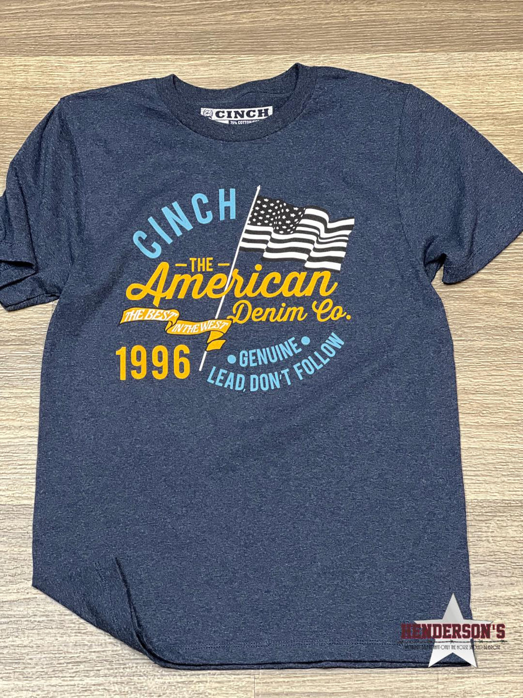 Cinch Graphic Tee ~ Heather Navy - Henderson's Western Store