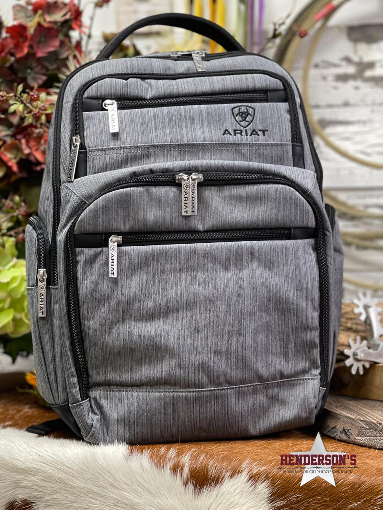 Ariat Grey Canvas Back Pack - Henderson's Western Store