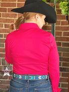 Solid Button Down Shirts ~ Hot Pink - Henderson's Western Store