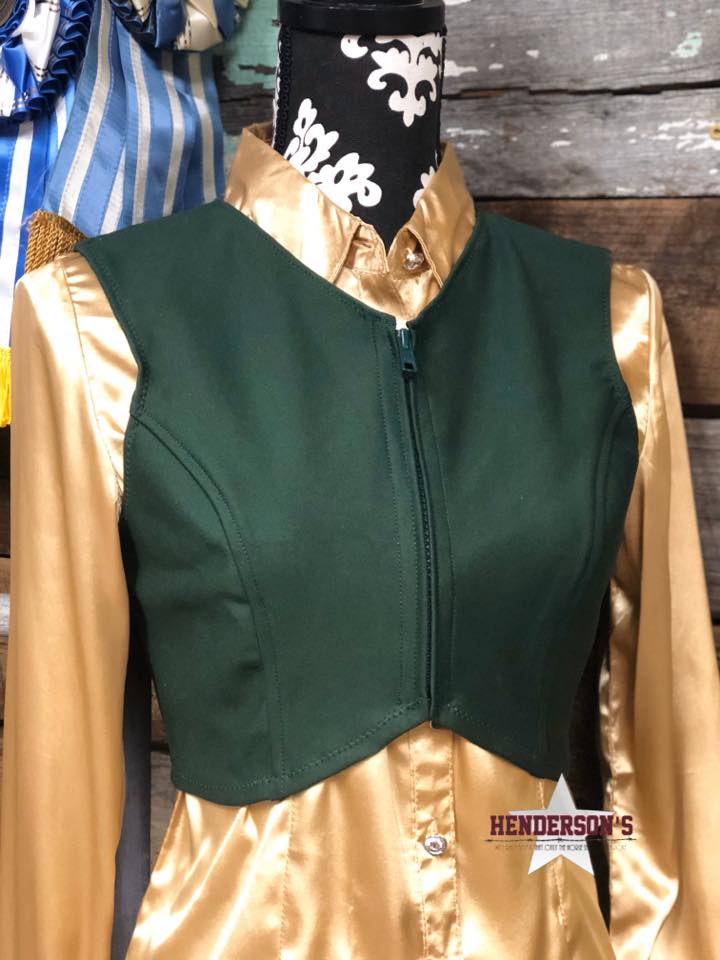 DIY Ultimate Bolero ~ Hunter Green Vest Cowgirl Junk Co.   