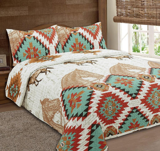 Wild Horse 3pc Bedspread - Henderson's Western Store