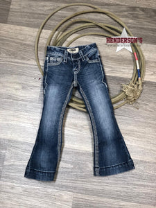 Load image into Gallery viewer, Girl&#39;s Rock &amp; Roll Trouser Jeans ~ Ivory Stitching - Henderson&#39;s Western Store