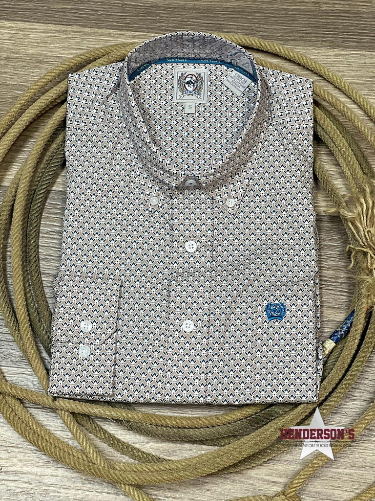 Cinch Plain Weave Print ~ Khaki - Henderson's Western Store