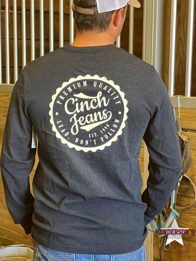 Cinch Long Sleeve Tee ~ Navy - Henderson's Western Store