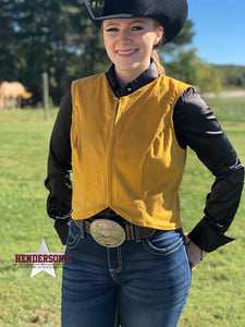 Load image into Gallery viewer, Faux Suede Crop Vest ~ Mustard - Henderson&#39;s Western Store