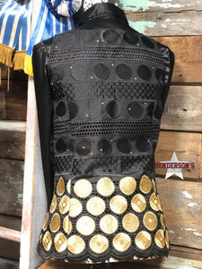 Load image into Gallery viewer, Gold Coin Show Vest Vest Cowgirl Junk Co.   