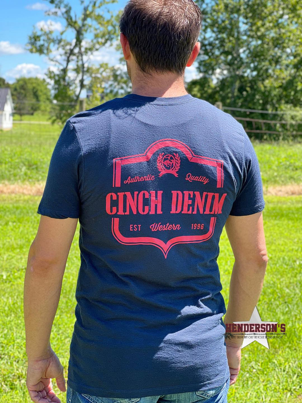 Cinch Logo Tee ~ Navy - Henderson's Western Store