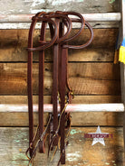 Dark Oiled Work One Ear Headstall Headstalls Paul Taylor Saddle Co   
