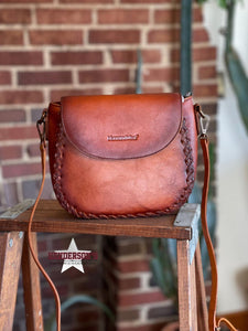 Load image into Gallery viewer, Hand Painted Leather Crossbody - Henderson&#39;s Western Store