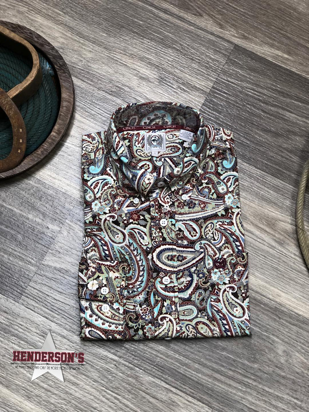 Cinch Plain Weave Print ~ Paisley - Henderson's Western Store