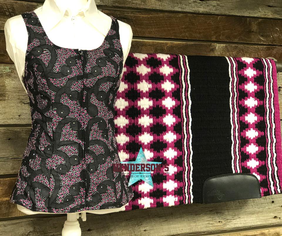 Pretty In Pink Show Vest Vest Cowgirl Junk Co.   