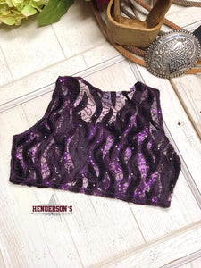 Load image into Gallery viewer, Purple Velvet Youth &quot;Mini&quot; Bolero Children&#39;s Show Wear Cowgirl Junk Co.   