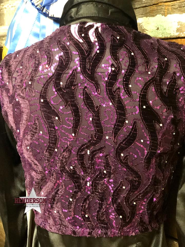 Purple Velvet Bolero Vest Cowgirl Junk Co.   