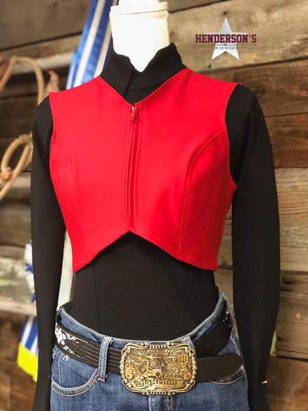 DIY Ultimate Bolero ~ Black Red & Royal Vest Cowgirl Junk Co. Red X-Small 