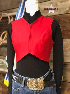 Load image into Gallery viewer, DIY Ultimate Bolero ~ Black Red &amp; Royal Vest Cowgirl Junk Co. Red X-Small 